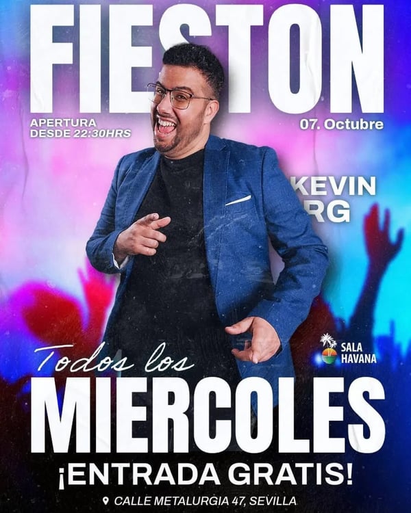 Fiestón de los miércoles - Poster del evento