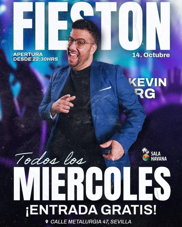Fiestón de los miércoles - Poster del evento
