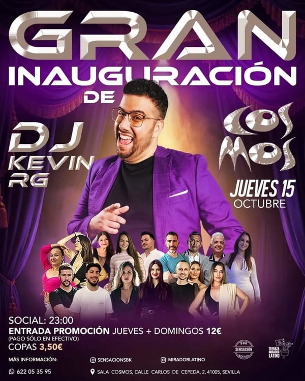 Gran inauguración de Sala Cosmos - Poster del evento