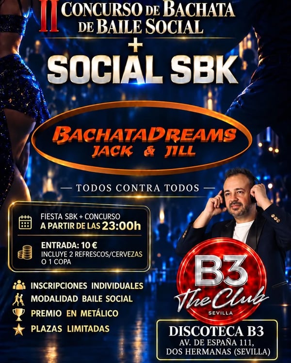 II semifinal BachataDreams Jack & Jill - Event poster