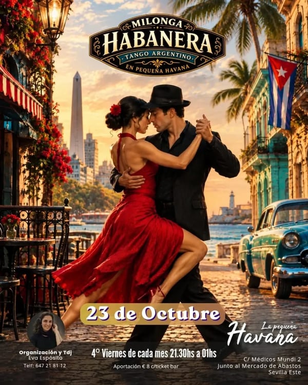 Milonga habanera - Poster del evento
