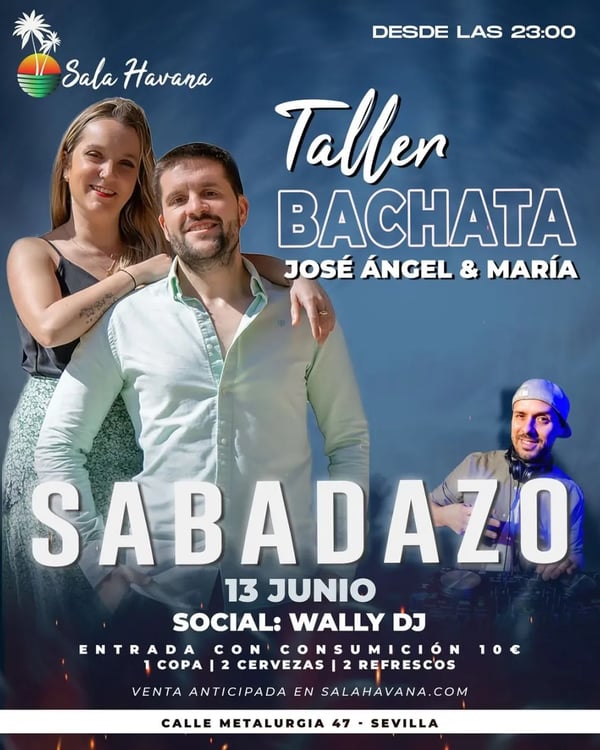 SABADAZO Taller Bachata - Event poster