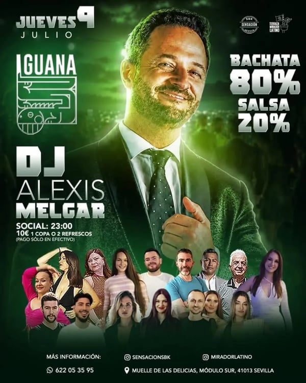Sensación SBK en Iguana con DJ Alexis Melgar - Event poster