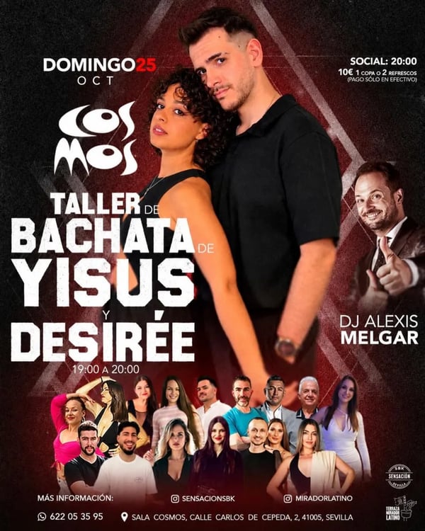 Taller de bachata de Yisus y Desirée - Poster del evento