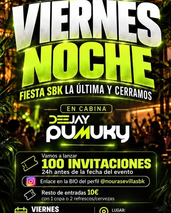 Viernes noche – Fiesta SBK la última y cerramos - Event poster