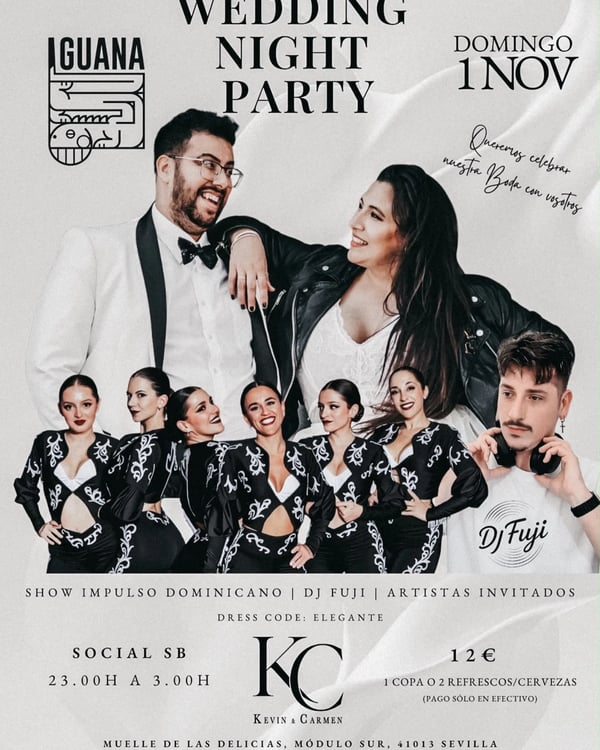 Wedding Night Party - Poster del evento