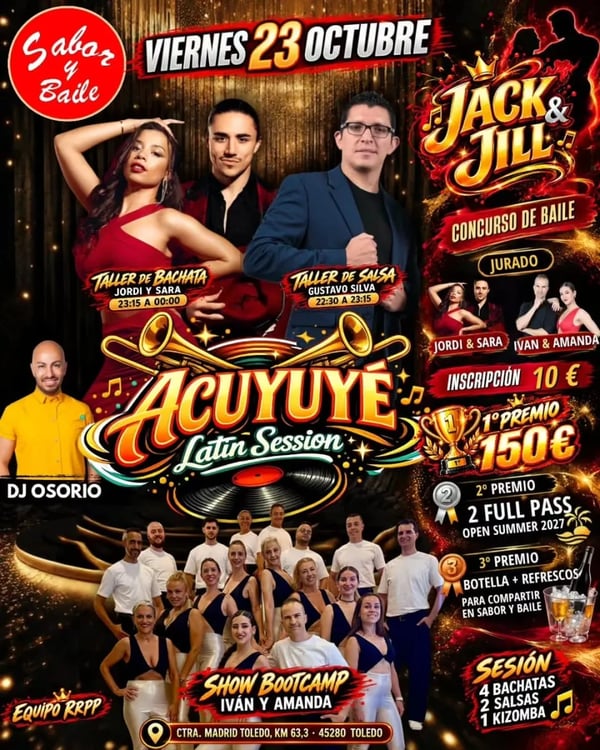Acuyuyé Latin Session - Poster del evento