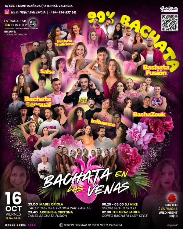 Bachata en las venas - Poster del evento