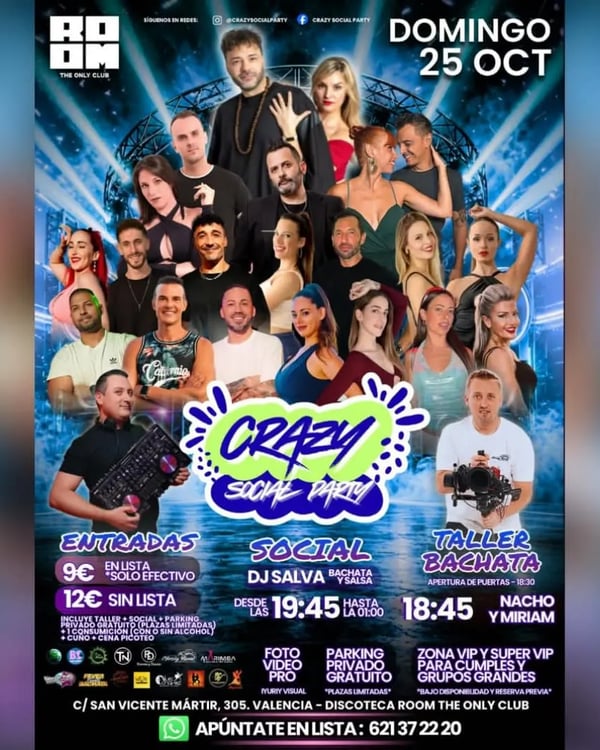 Crazy Social Party - Poster del evento