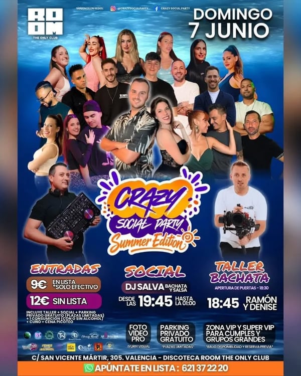 Crazy Social Party Summer Edition - Poster del evento
