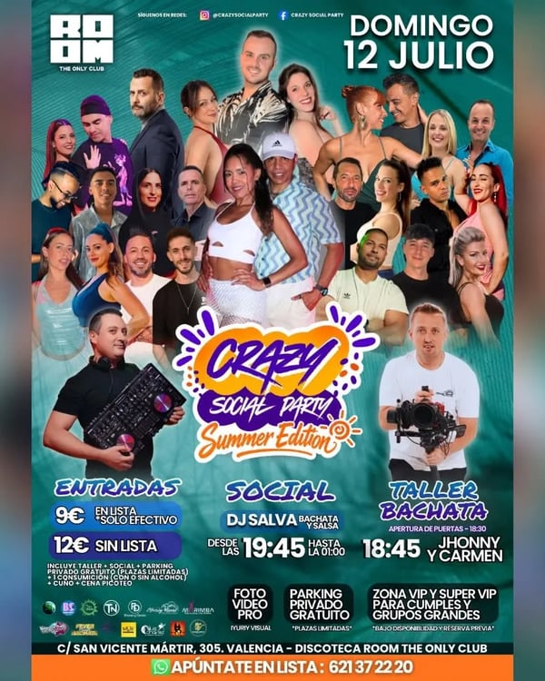Crazy Social Party Summer Edition - Event poster