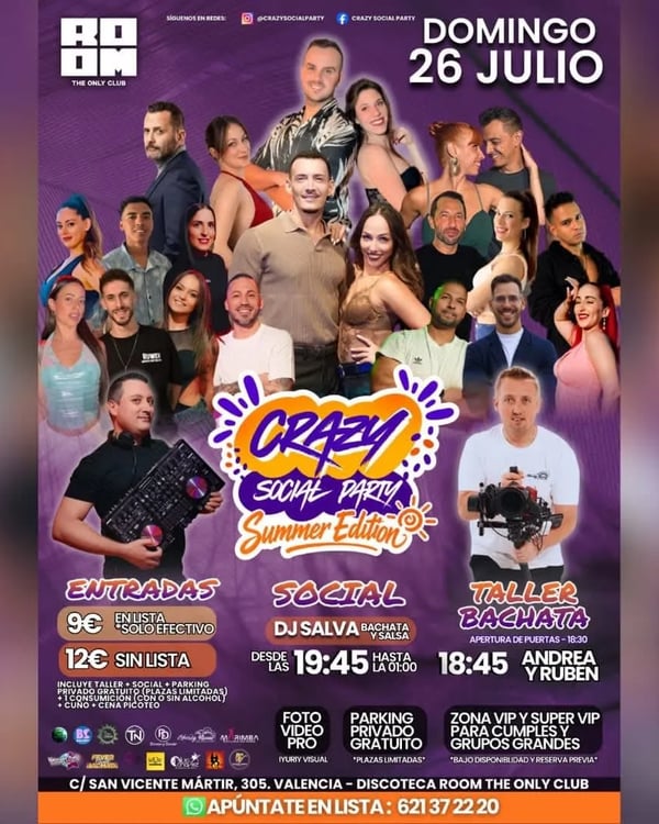 Crazy Social Party – Summer Edition - Event poster