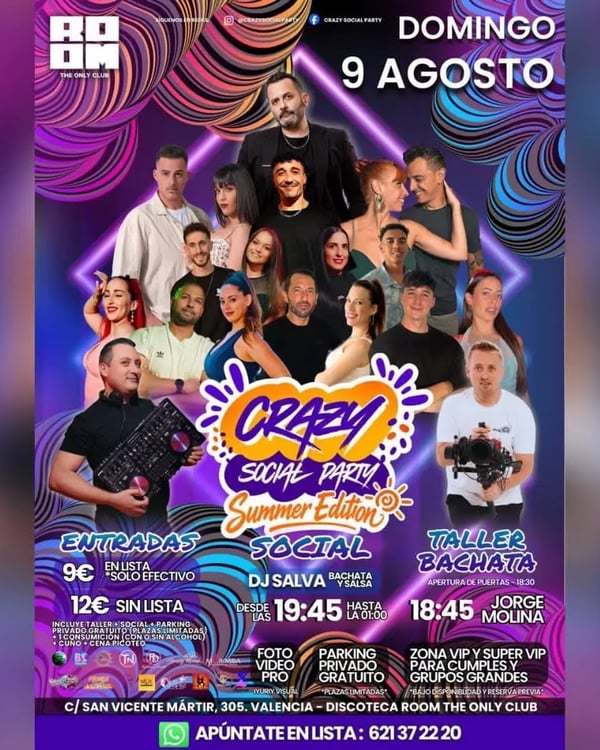 Crazy Social Party – Summer Edition - Event poster