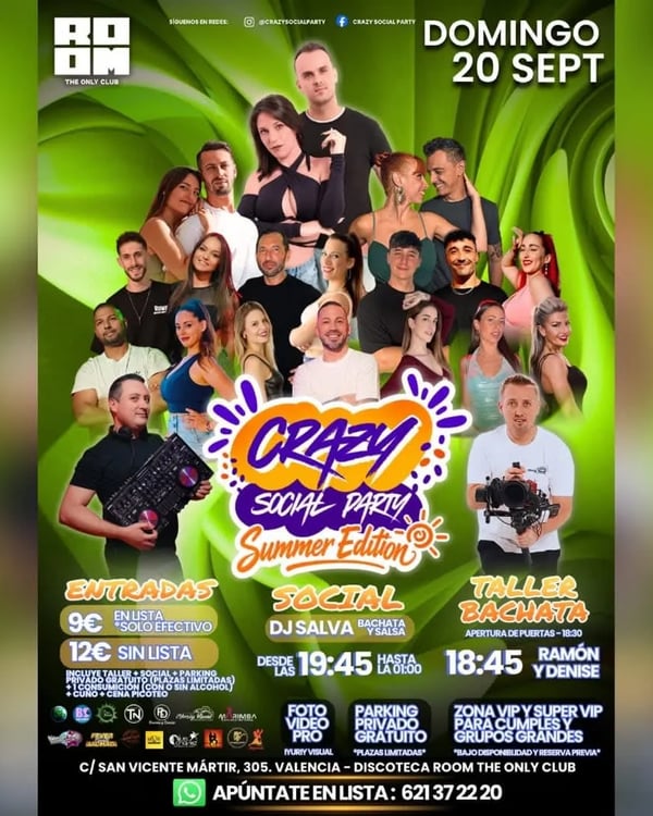Crazy Social Party – Summer Edition - Poster del evento