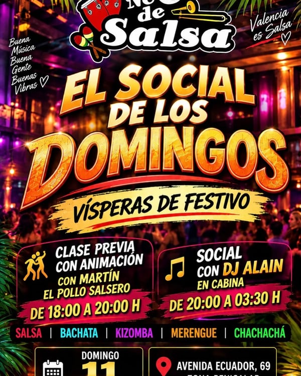 El social de los domingos - Poster del evento