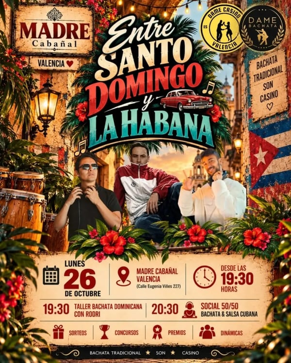 Entre Santo Domingo y La Habana - Event poster