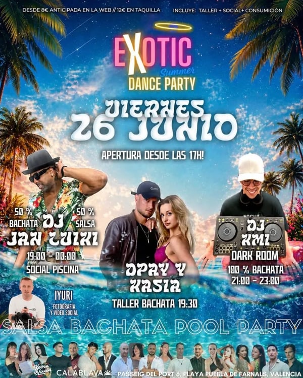 Exotic Summer Dance Party - Poster del evento