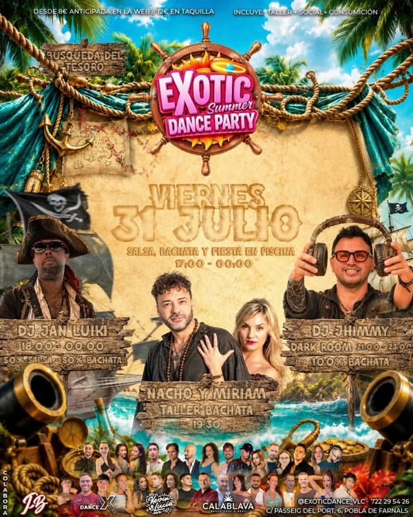Exotic Summer Dance Party - Poster del evento