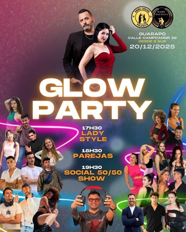 Glow Party - Poster del evento
