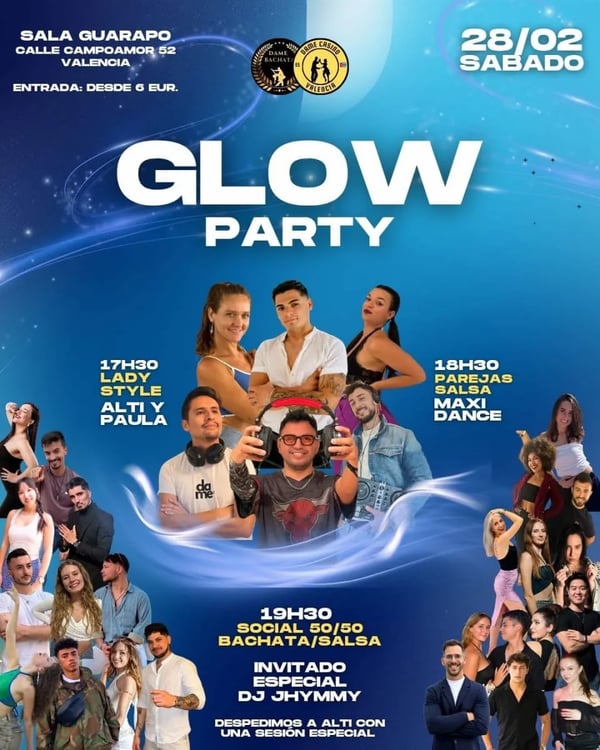 Glow Party - Poster del evento