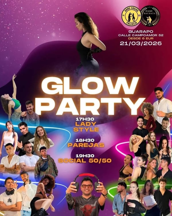 Glow Party - Poster del evento