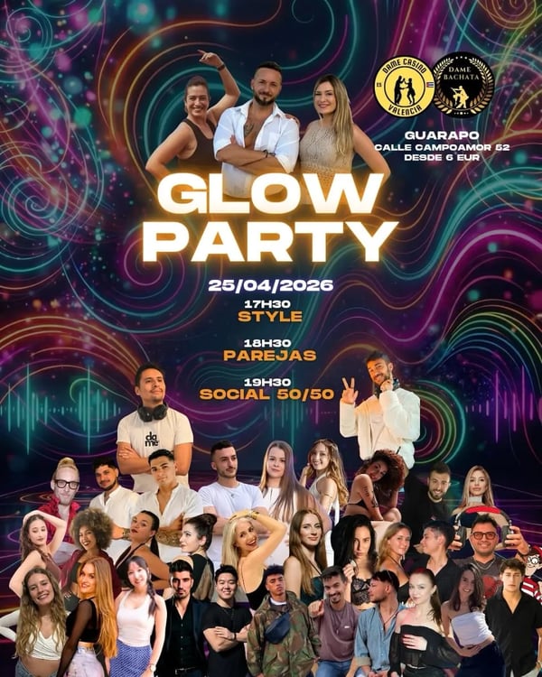 Glow Party - Poster del evento