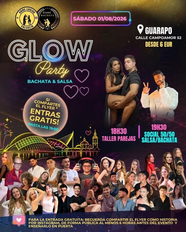 Glow Party - Poster del evento