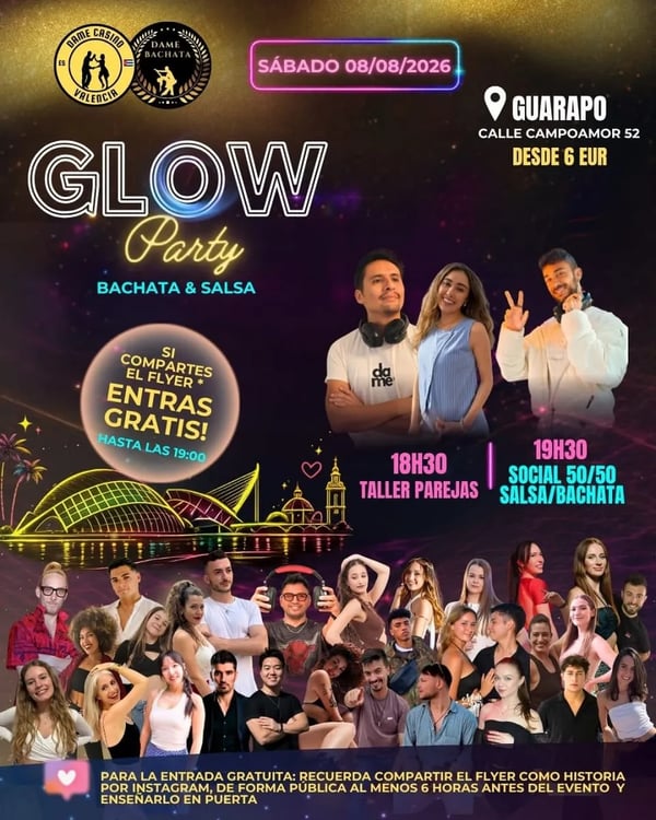 Glow Party - Poster del evento