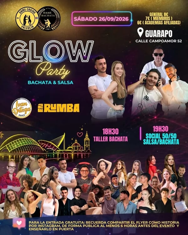 Glow Party - Event poster