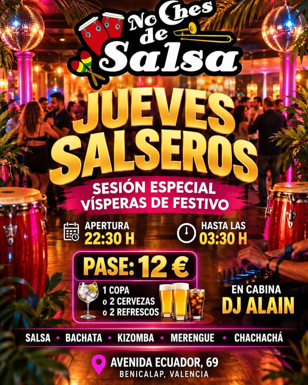 Jueves salseros - Event poster
