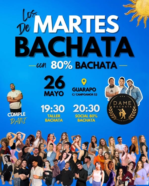 Los Martes de Bachata con 80% Bachata - Event poster