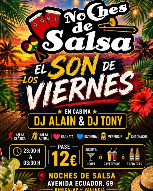 Noches de salsa: el son de los viernes - Poster del evento