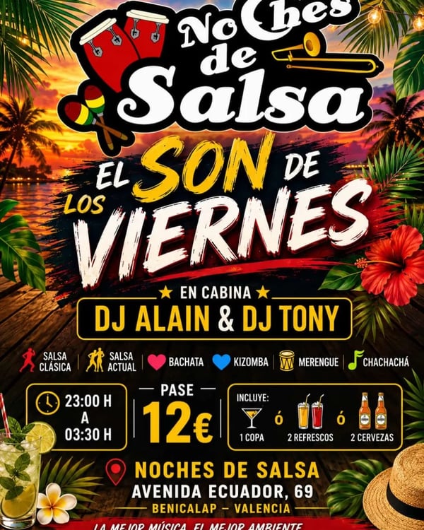 Noches de salsa: el son de los viernes - Poster del evento