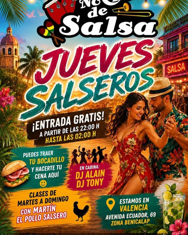 Noches de salsa: Jueves salseros - Poster del evento