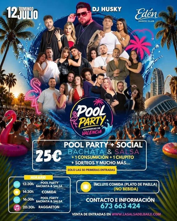 Pool Party + Social Academias de Valencia
