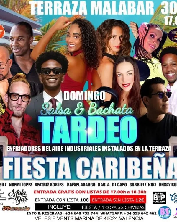 Salsa & Bachata Tardeo – Fiesta Caribeña