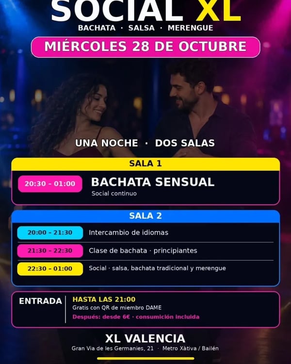 Social XL - Poster del evento