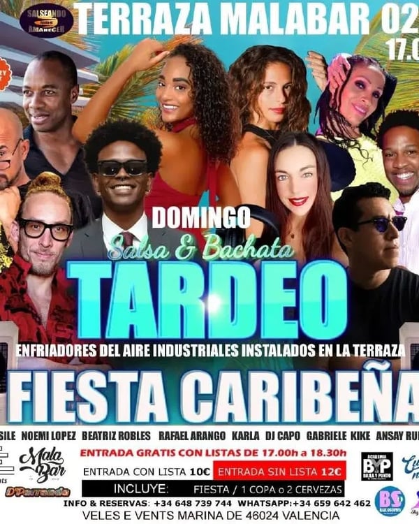 Tardeo Fiesta Caribeña - Salsa & Bachata