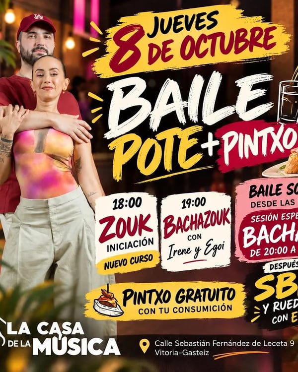 Baile pote + pintxo - Poster del evento