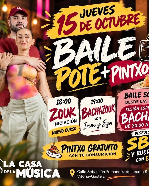 Baile Pote + Pintxo - Poster del evento