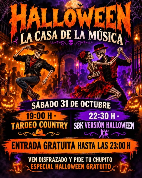 Halloween La Casa de la Música - Poster del evento