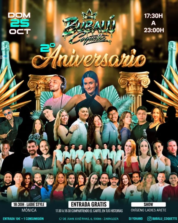 Bubalú Coquette 2.º Aniversario - Poster del evento