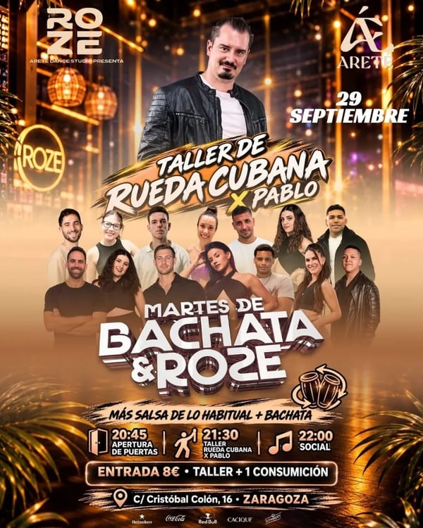 Martes de Bachata & Roze - Event poster