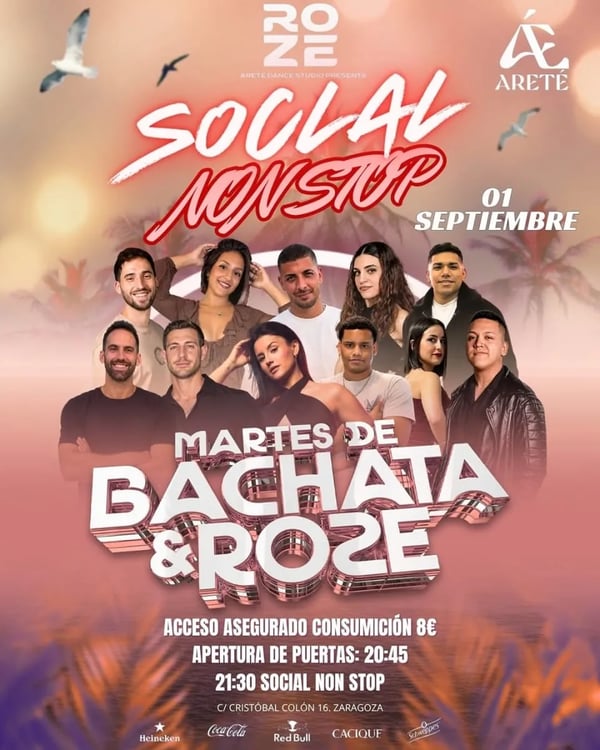 Martes de Bachata & Roze — Social Non Stop