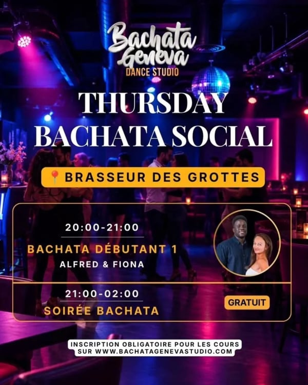 Thursday Bachata Social - Event poster