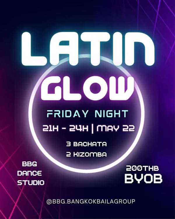 LATIN GLOW - Poster del evento