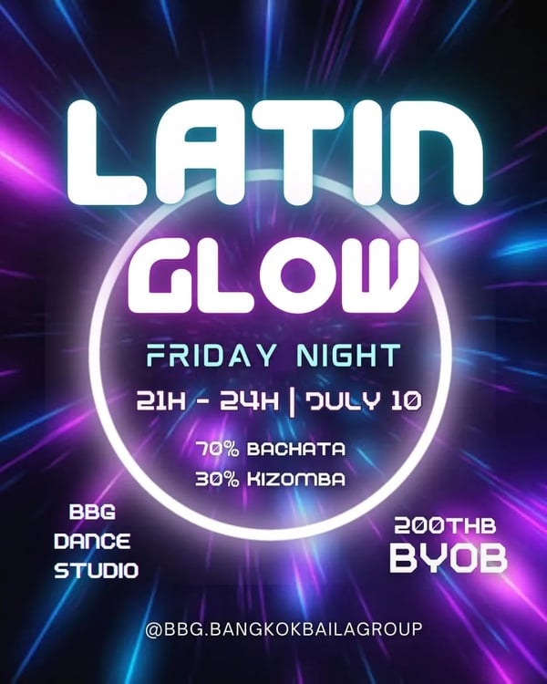 LATIN GLOW - Poster del evento