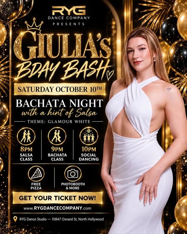 Giulia’s Bday Bash - Event poster
