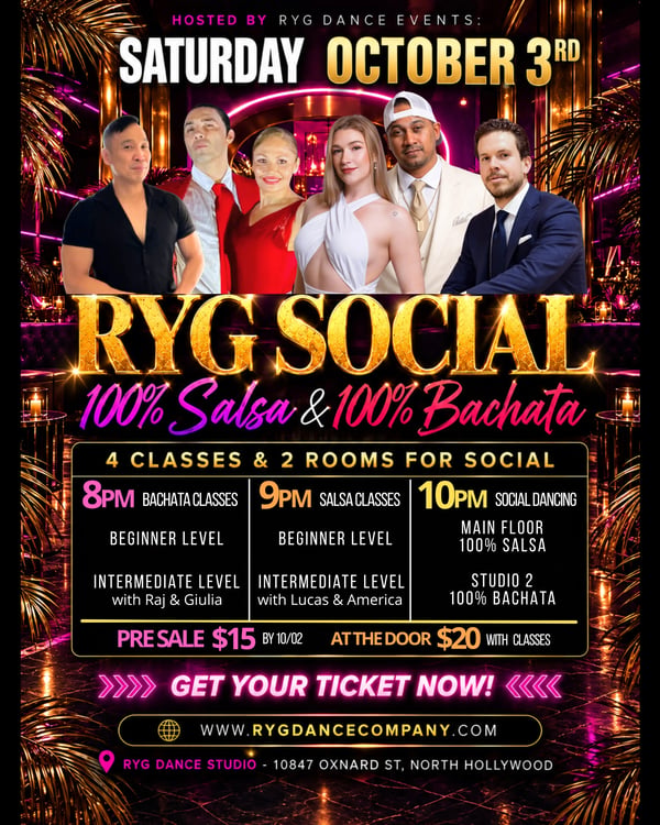 RYG Social - Event poster