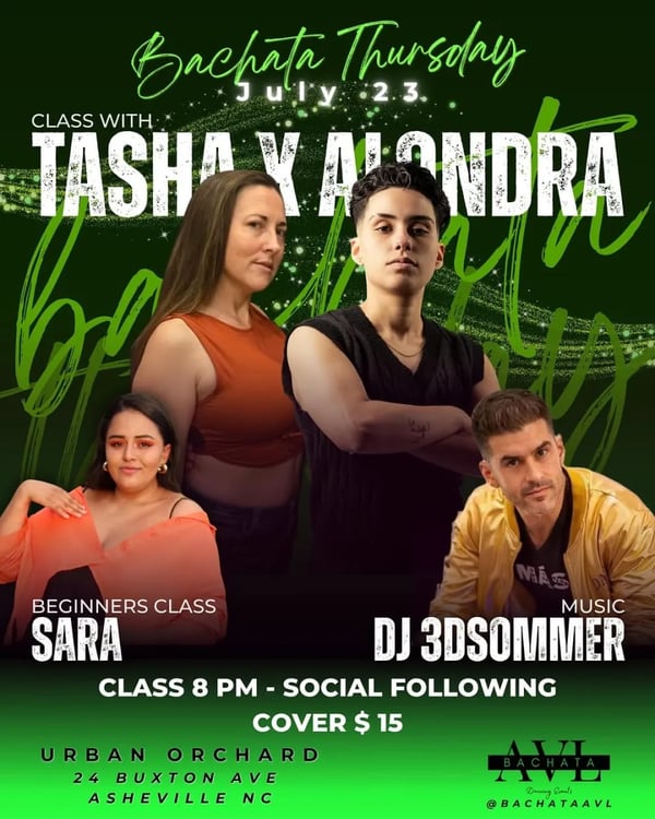 Bachata Thursday with Tasha & Alondra - Poster del evento